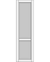 High cabinet doors with 1 crossbar DRH-EE