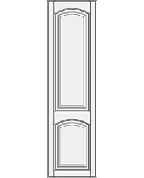 High cabinet doors with 1 crossbar DRH-EMK