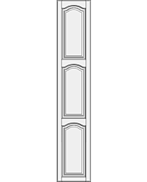 High cabinet doors with 2 crossbars DRH2-EMN
