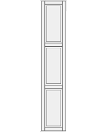 High cabinet doors with 2 crossbars DRH2-ES