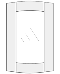 Convex cabinet doors for glass DSC-GK