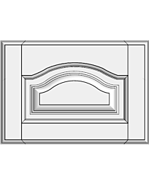Framed arch drawer with raised panel STR-EMN