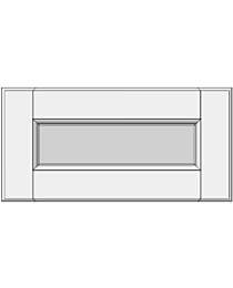 Framed drawer with flat panel STL-EE