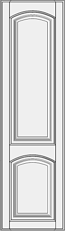 High cabinet doors with 1 crossbar DRH-EMK