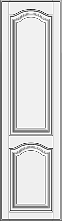 High cabinet doors with 1 crossbar DRH-EMN
