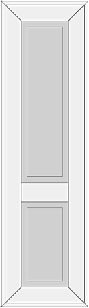 High cabinet doors with 1 crossbar DRH-XJB
