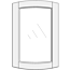 Convex cabinet doors for glass DSC-EE