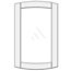 Convex cabinet doors for glass DSC-ES